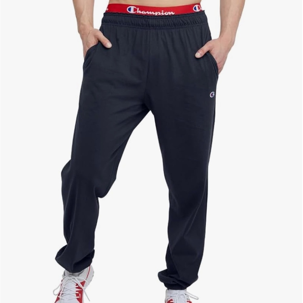 Champion Navy Sweatpants with Elastic Waistband Men's Small